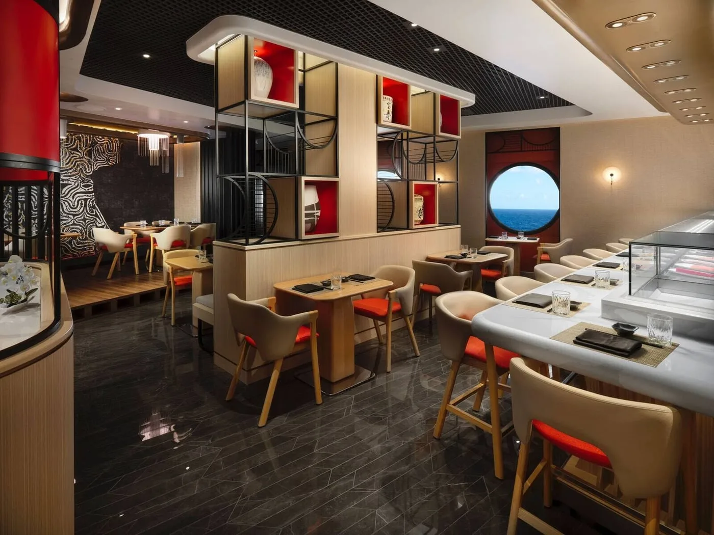 The sushi counter at Nama, a specialty restaurant on NCL's Norwegian Viva